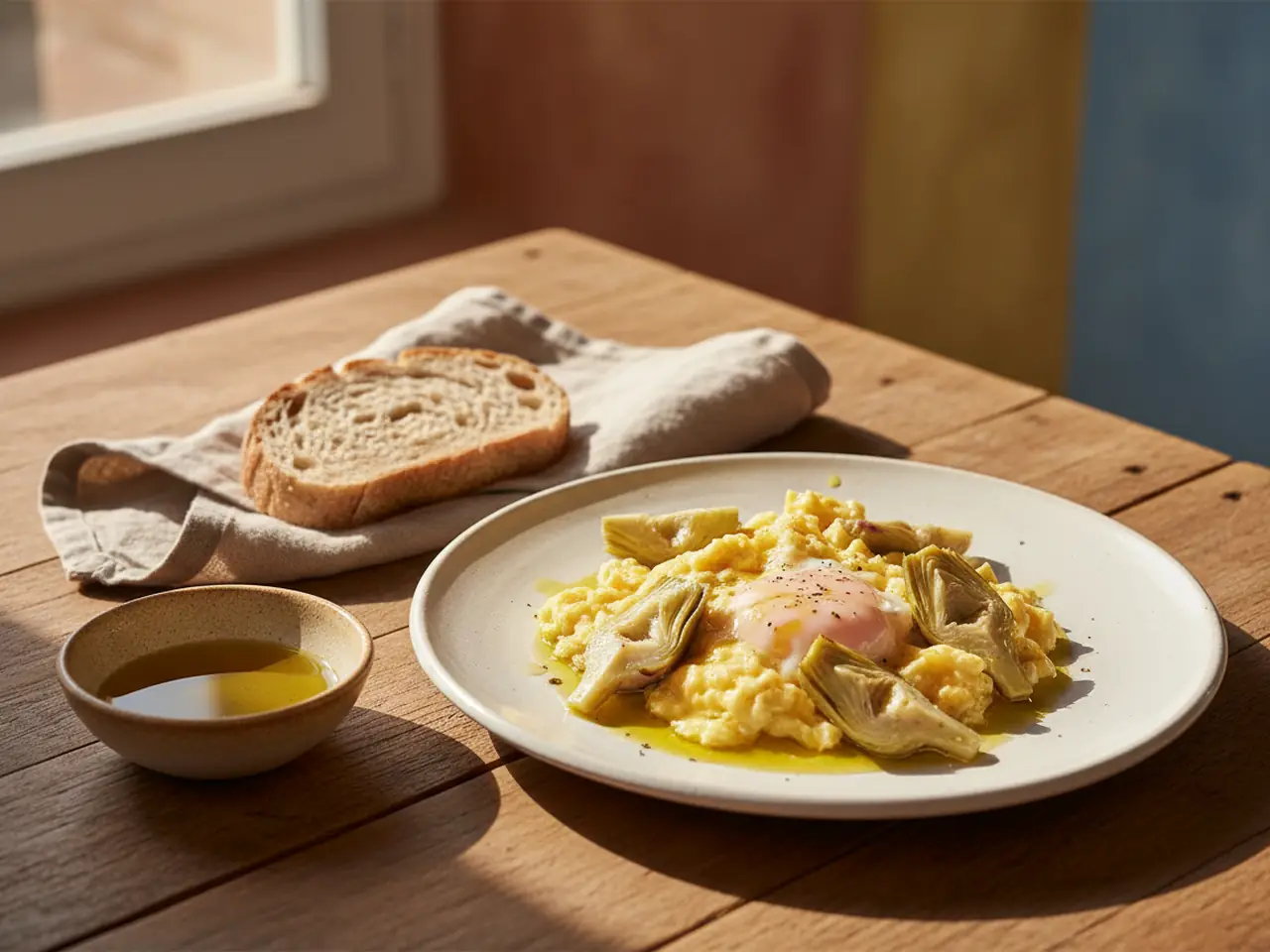 Artichokes with eggs